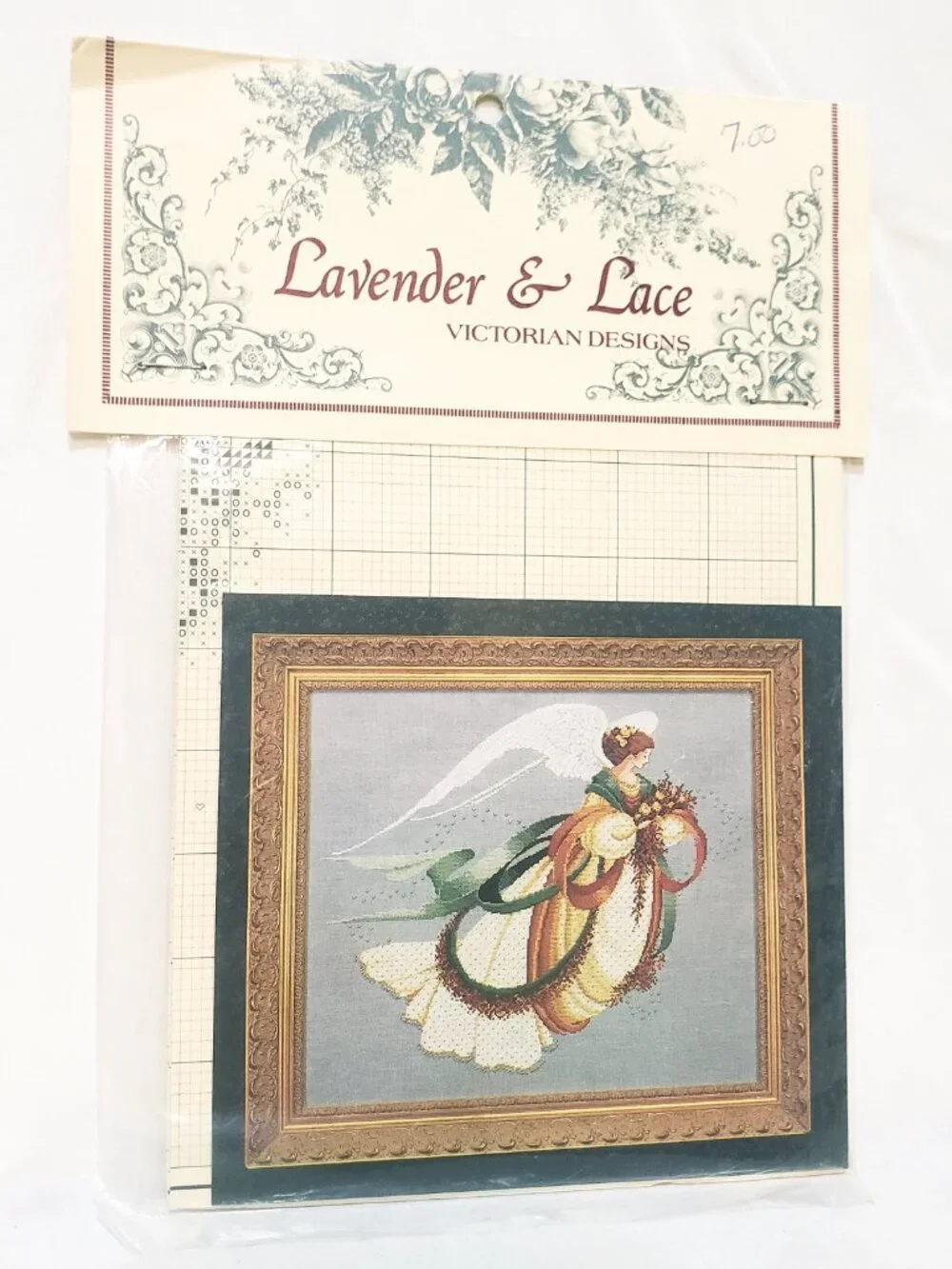 Angel of Autumn Counted Cross Stitch Pattern 1994 Lavender and Lace L&L30
